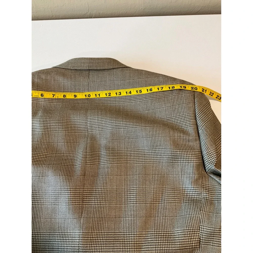 Ralph Lauren Blazer Sports Coat 2 Button Silk Wool Plaid Academia Heritage 42L
